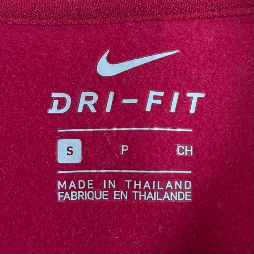 Nike Burgundy & Orange Therma Dri-Fit Training Hoodie Sweatshirt Size S - Picture 3 of 12